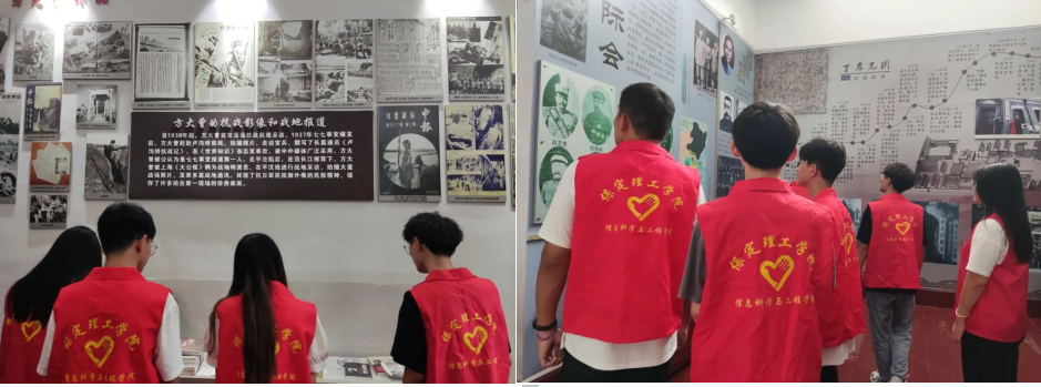 在太行博物館,實踐團的成員們參觀了展館陳列的歷史文物,結(jié)合所學知識講解了歷史故事。同時,親身感受了文物道具的歷史溫度和厚重感,激發(fā)了團隊成員們的興趣和愛國熱情。