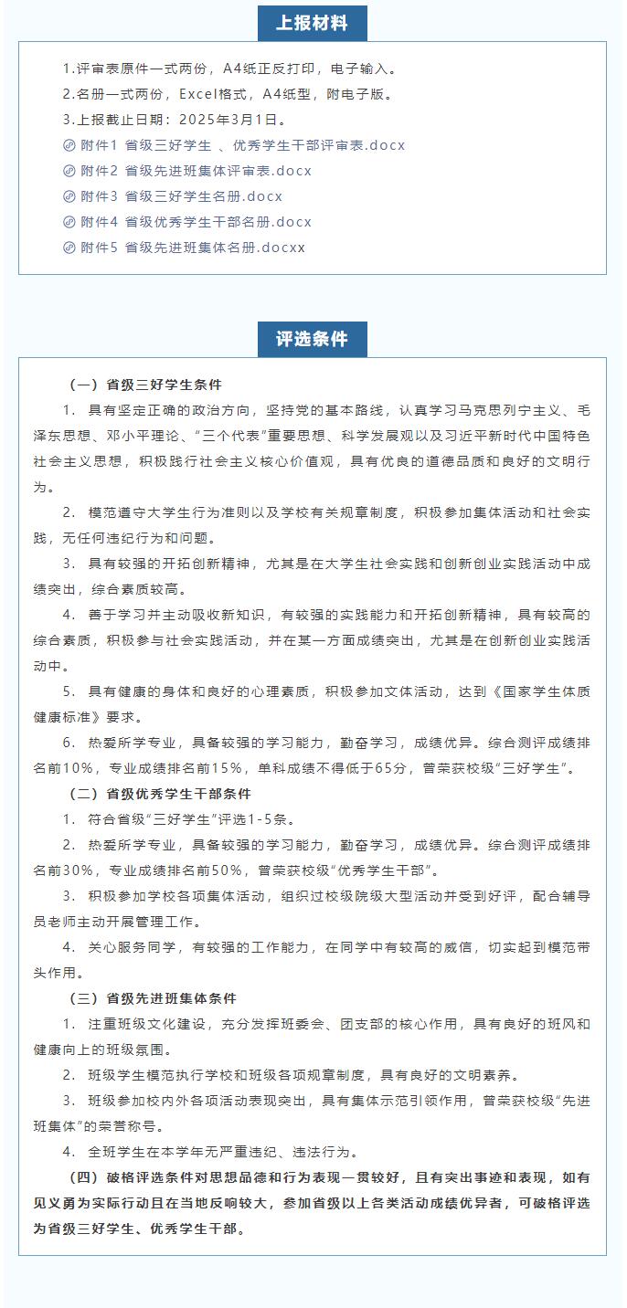 保定理工學(xué)院|信工學(xué)院|省級三好學(xué)生、優(yōu)秀學(xué)生干部和先進(jìn)班集體評選通知
