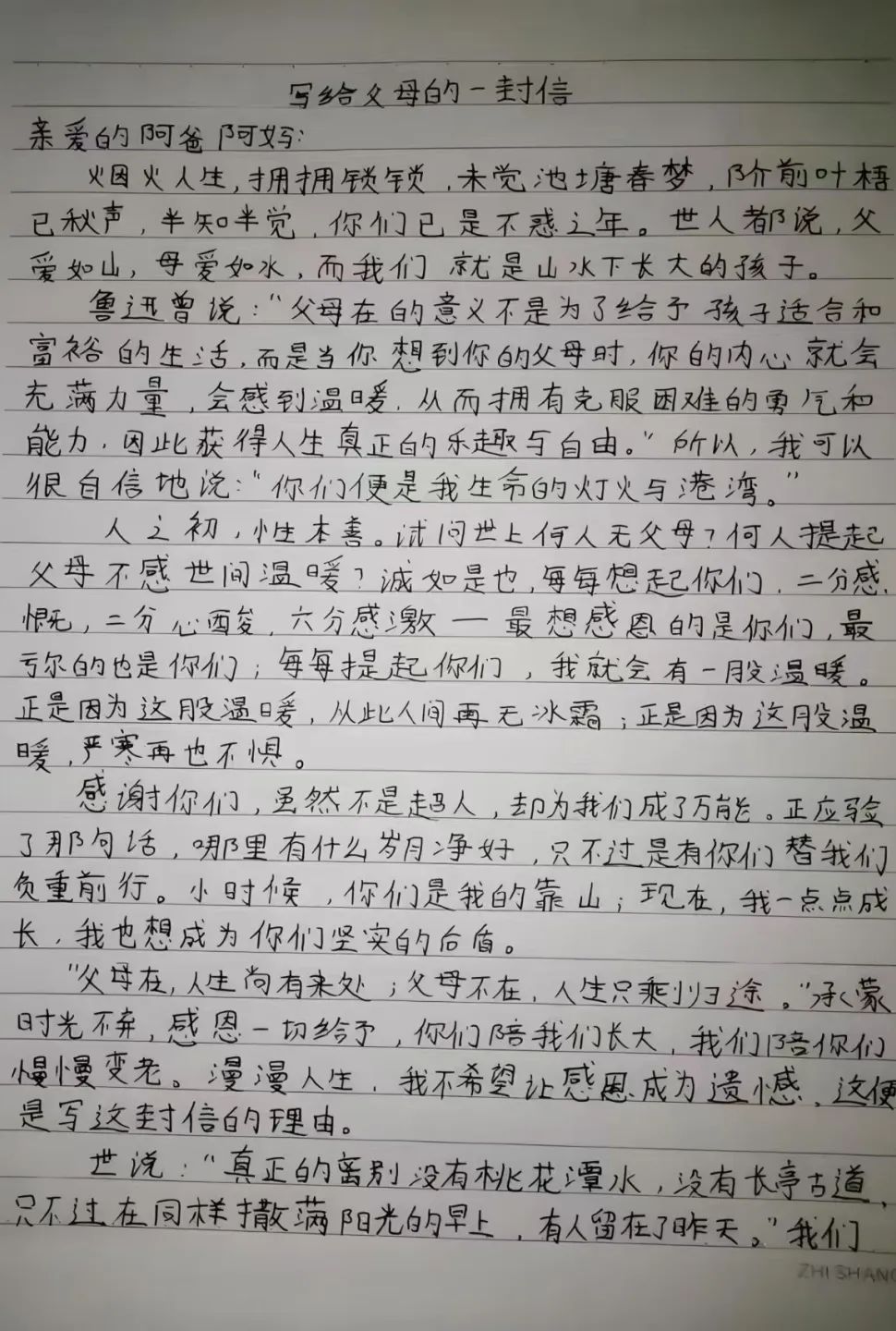 寸草春暉，情暖桑榆（五）
