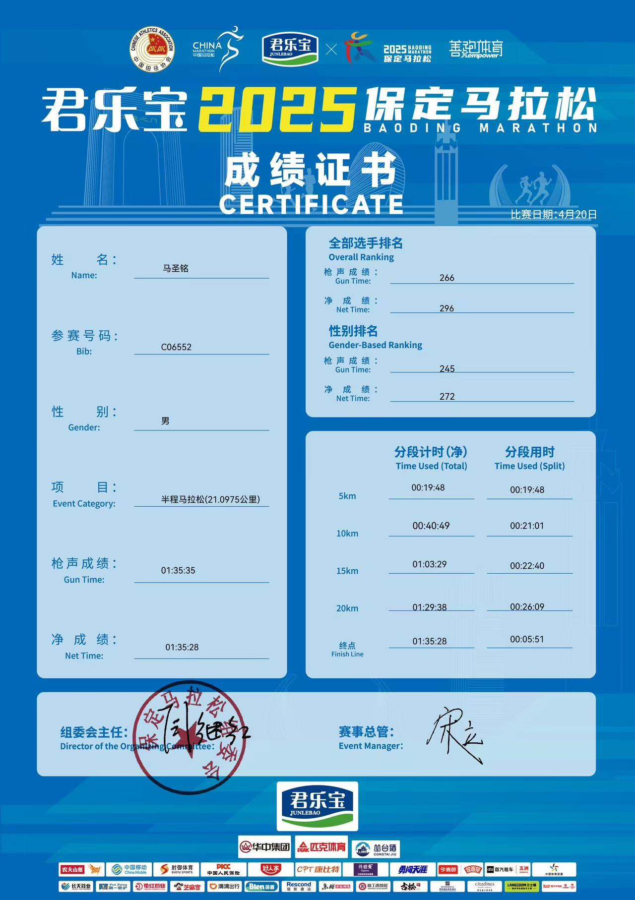 喜報|我校學(xué)子在君樂寶2025馬拉松比賽中斬獲佳績